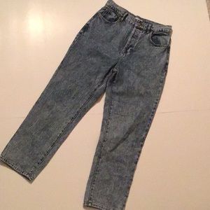 High rise straight jeans